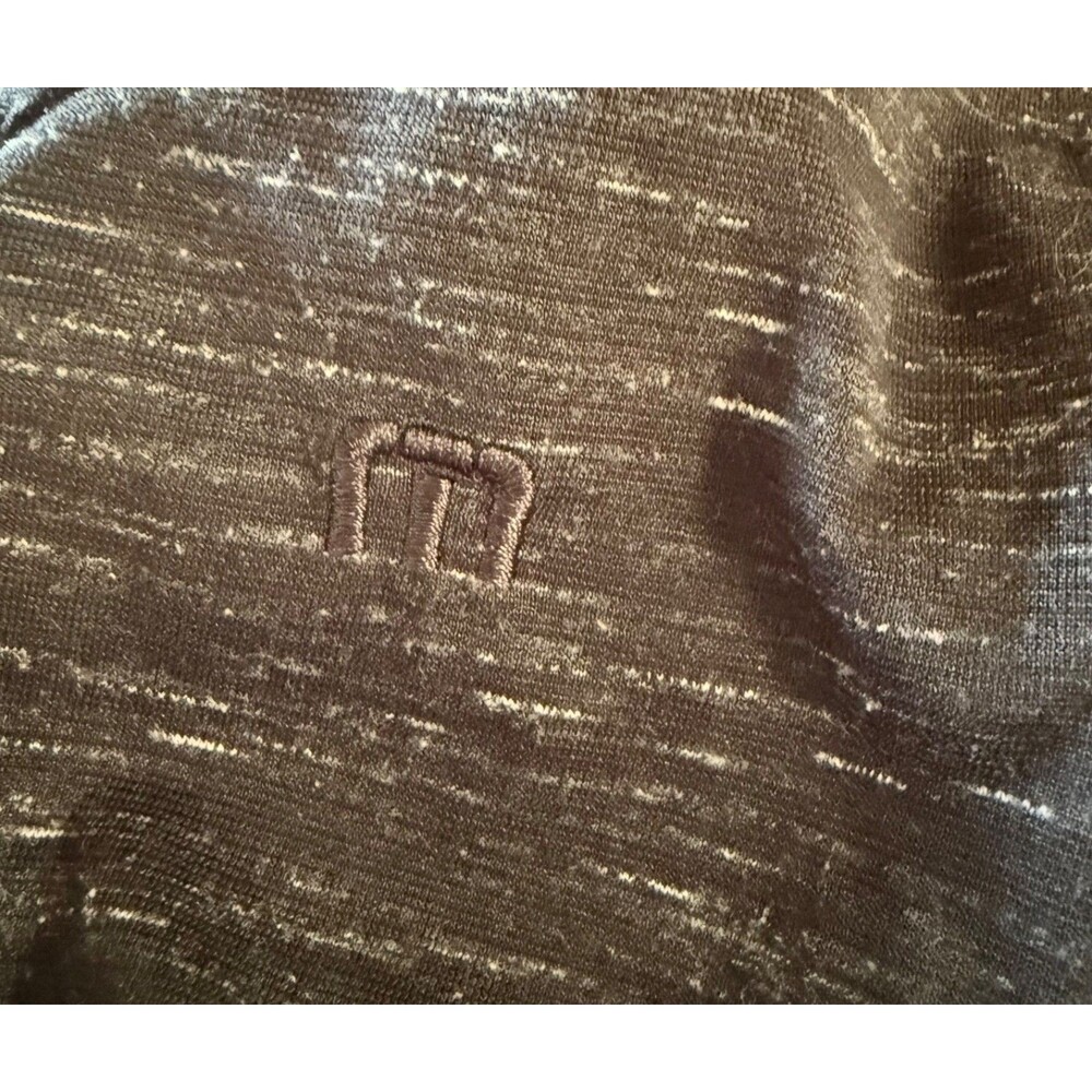 TravisMathew Flying Tortilla Polo Shirt Mens XL Heather Black White Golf Casual - Picture 6 of 10